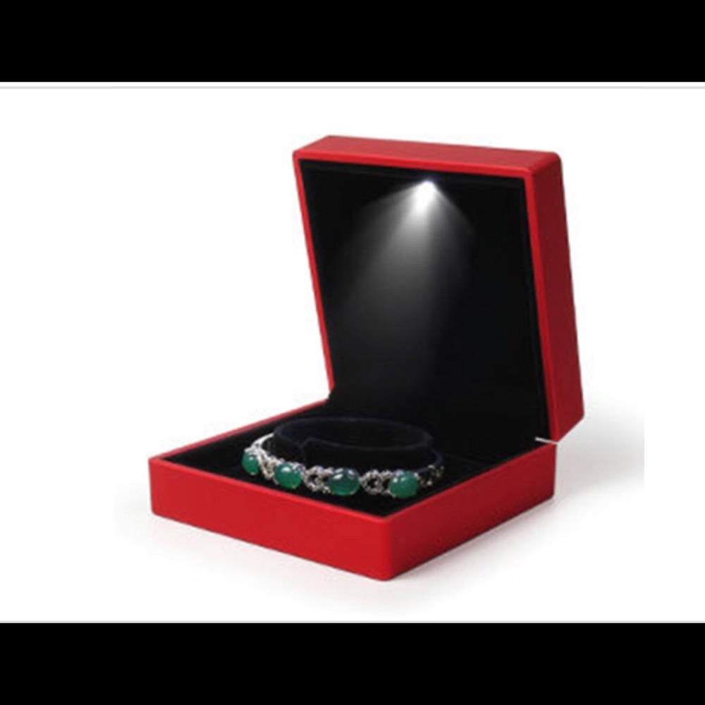 LED wooden bangle box